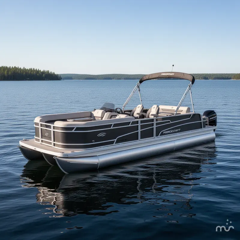 Slide: The Image of Princecraft Vectra 23 RL SS Swingback Tritoon & Mercury 4-Stroke EFI 2026 - 1