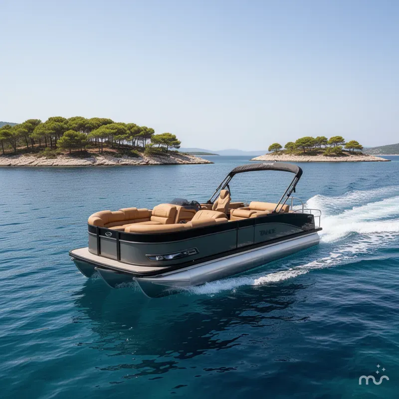 The Image of Tahoe Cascade 200HP VRB 2385 Swingback Tritoon $80995 2026 - 0