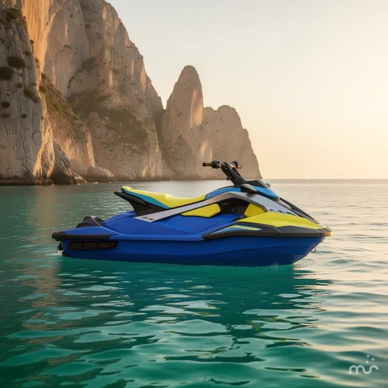 Slide: The Image of Yamaha JETBLASTER PRO 3-AZURE BLUE/LUNAR YELLOW 2026 - 2