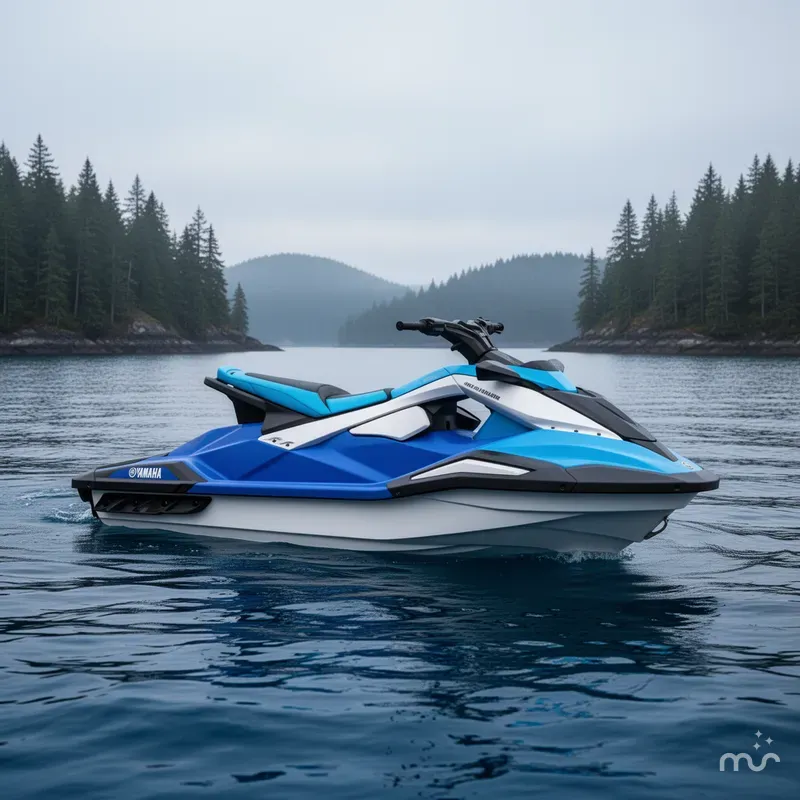 The Image of Yamaha JETBLASTER DLX 3-AZURE BLUE/WHITE 2026 - 0