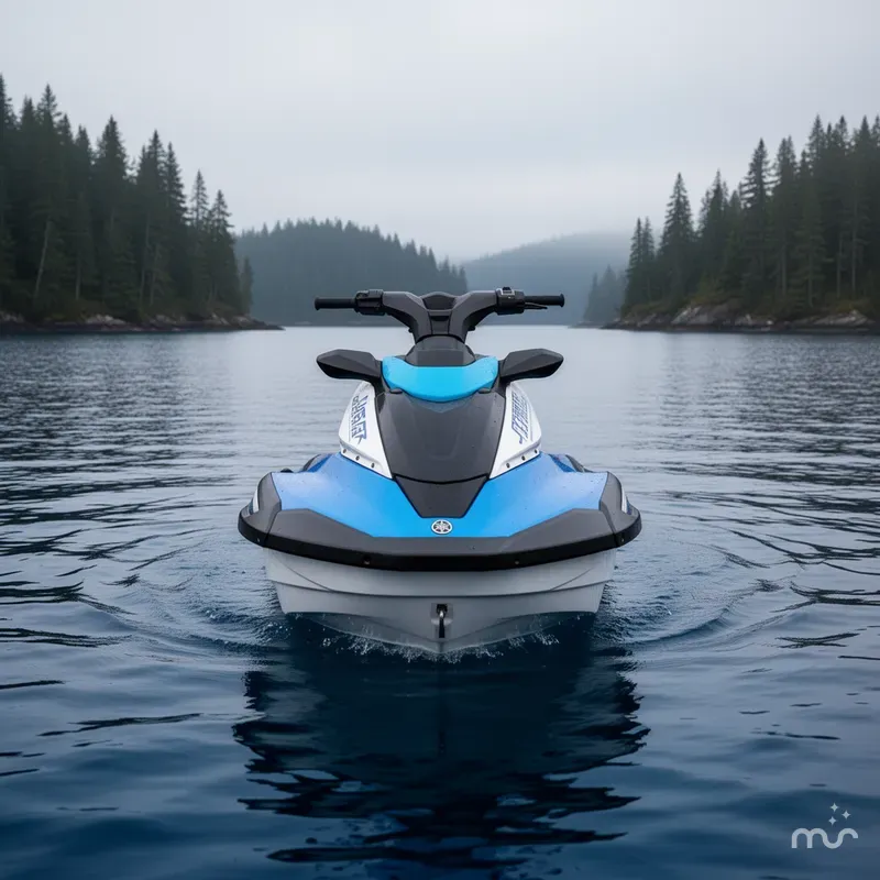 Slide: The Image of Yamaha JETBLASTER DLX 3-AZURE BLUE/WHITE 2026 - 1