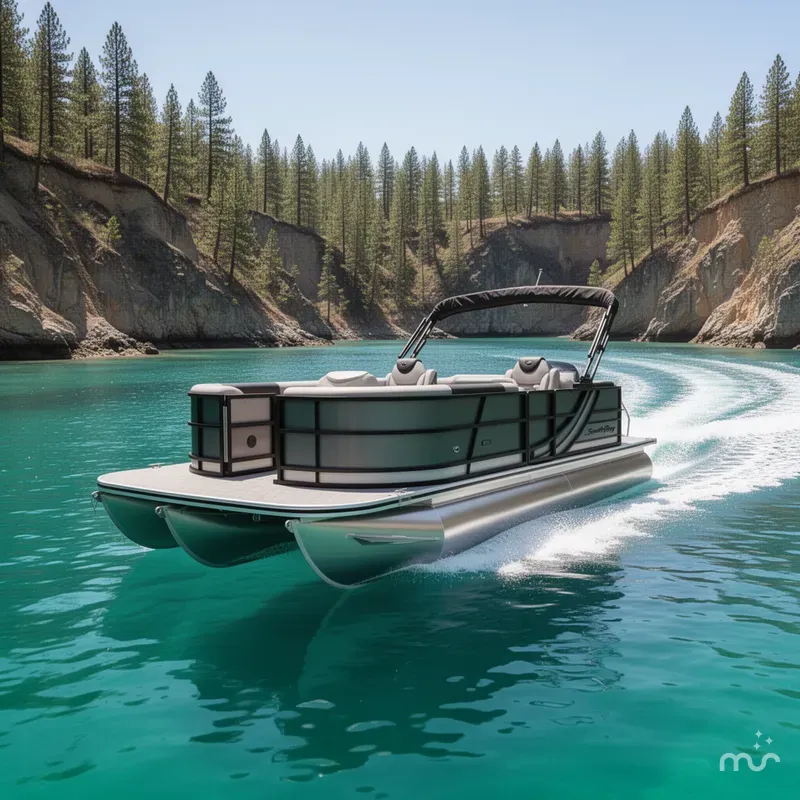 Slide: The Image of South Bay LE 224 RS 2.75 JAWS EDITION TRITOON 2026 - 4