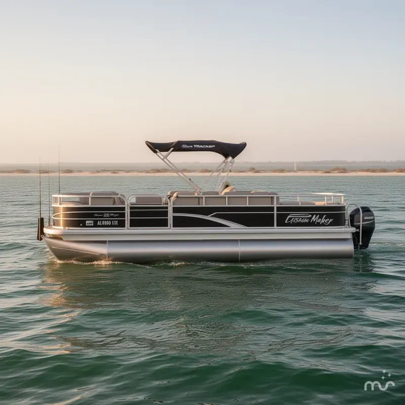 Slide: The Image of Sun Tracker FISHIN BARGE 22DLX 2018 - 1