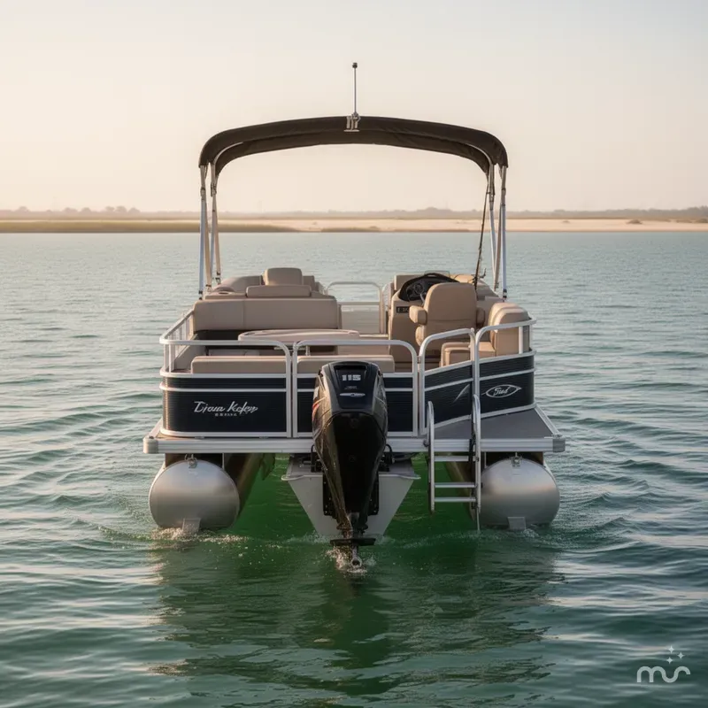 Slide: The Image of Sun Tracker FISHIN BARGE 22DLX 2018 - 2