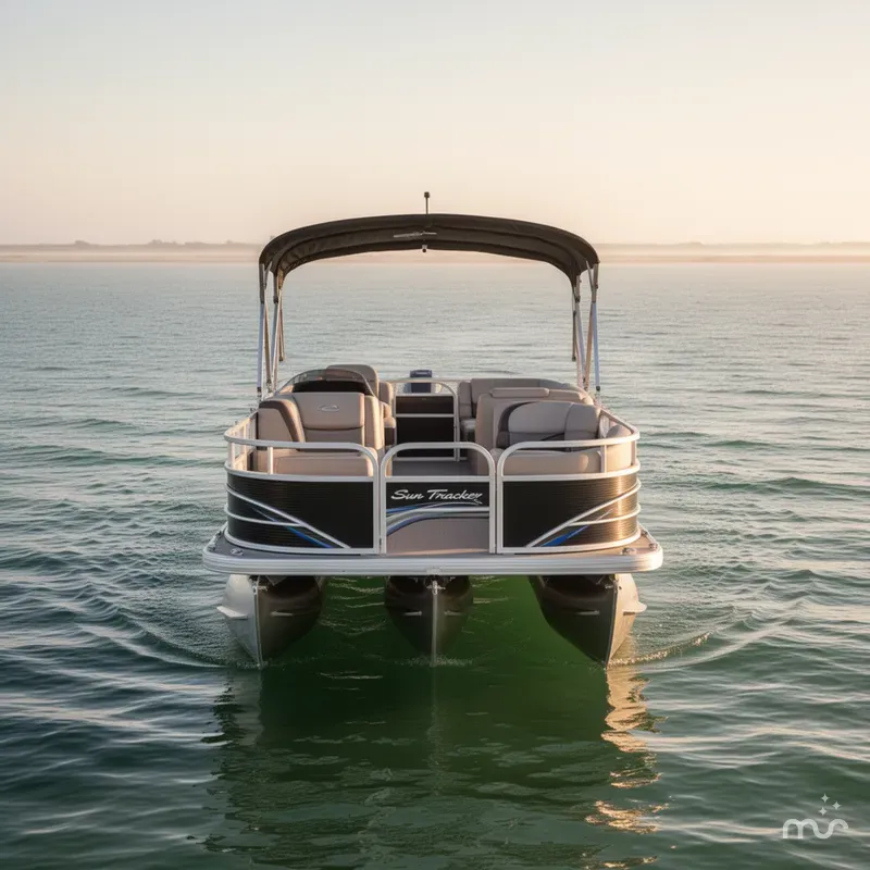 Slide: The Image of Sun Tracker FISHIN BARGE 22DLX 2018 - 3