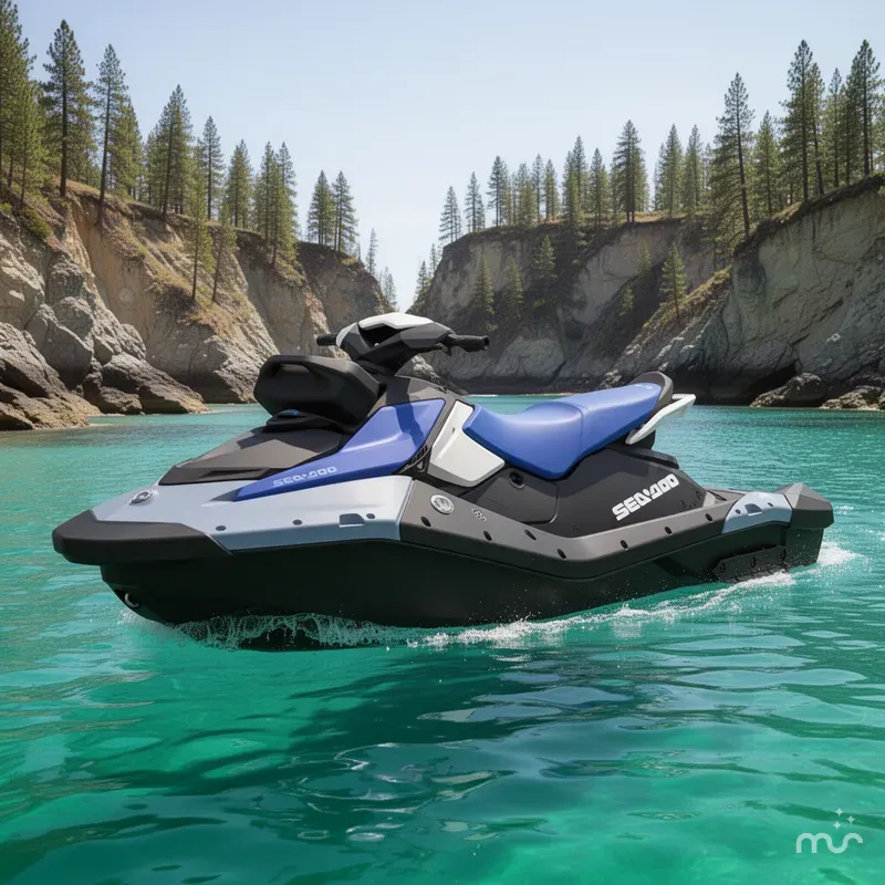 Slide: The Image of Sea-Doo Spark for 3 90 hp Convenience package with iBR and Audio in option 2026 - 2