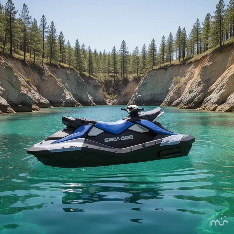 Slide: The Image of Sea-Doo Spark for 3 90 hp Convenience package with iBR and Audio in option 2026 - 4