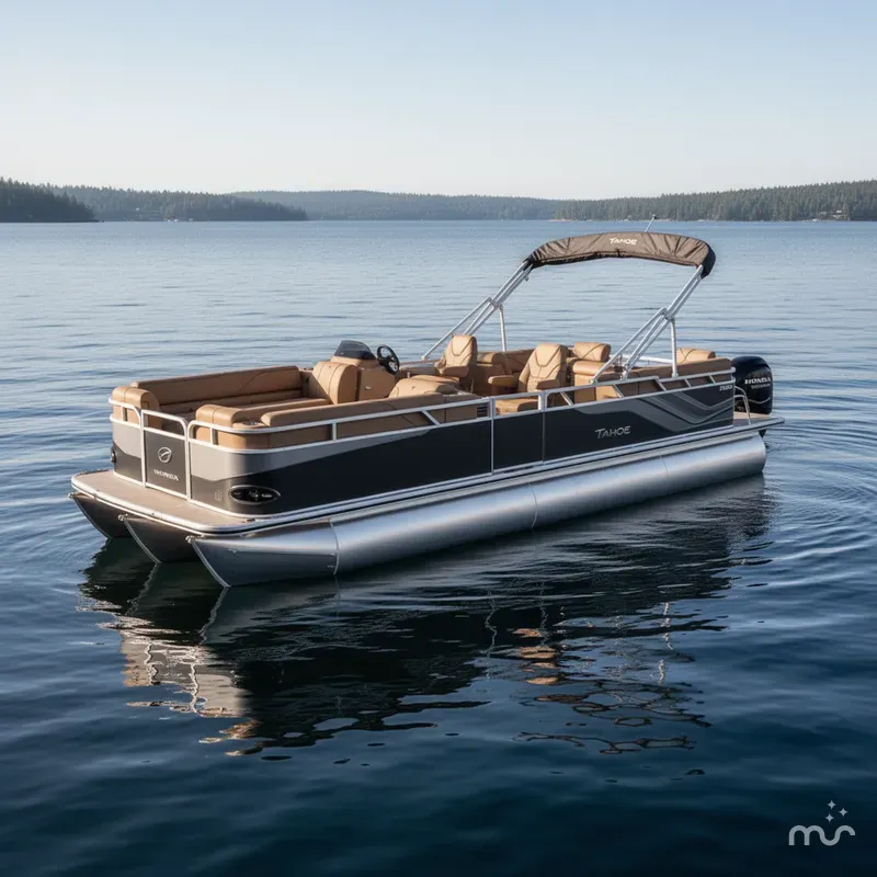 Slide: The Image of Tahoe Sport 2380 Quad Lounge & Honda 4-Stroke EFI 2026 - 2