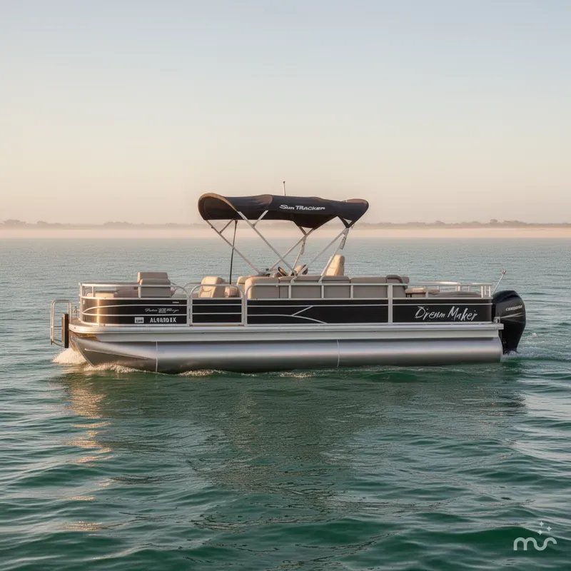 Slide: The Image of Sun Tracker FISHIN BARGE 22DLX 2018 - 1