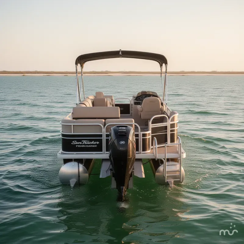 Slide: The Image of Sun Tracker FISHIN BARGE 22DLX 2018 - 2