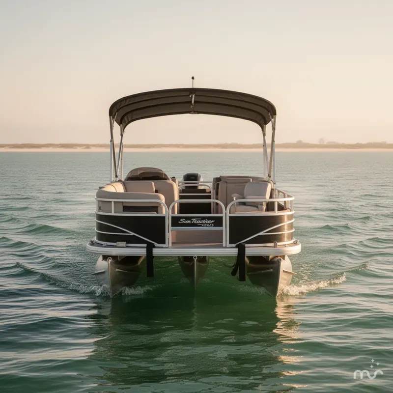 Slide: The Image of Sun Tracker FISHIN BARGE 22DLX 2018 - 3