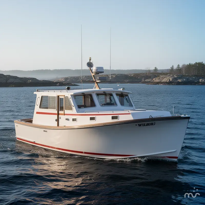 Slide: The Image of Wilbur 38 Downeast 1998 - 1