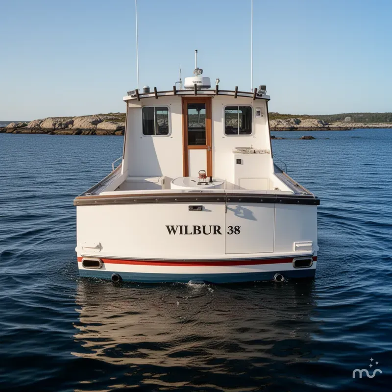 Slide: The Image of Wilbur 38 Downeast 1998 - 3