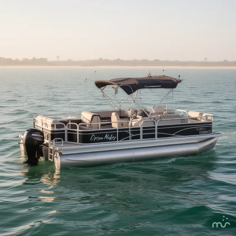 Slide: The Image of Sun Tracker FISHIN BARGE 22DLX 2018 - 0