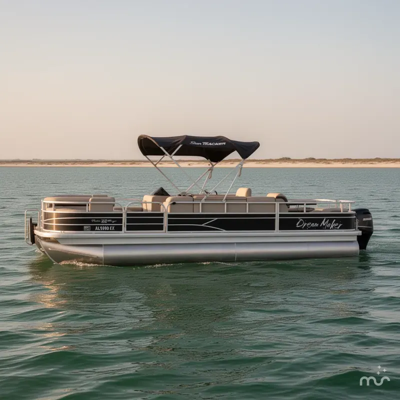 Slide: The Image of Sun Tracker FISHIN BARGE 22DLX 2018 - 1