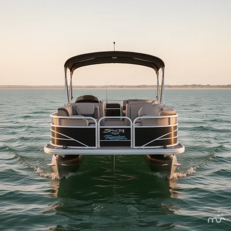 Slide: The Image of Sun Tracker FISHIN BARGE 22DLX 2018 - 3