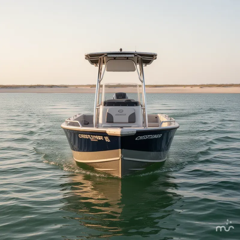 Slide: The Image of Crestliner 2200 BAY T TOP 150 HP 2018 - 1
