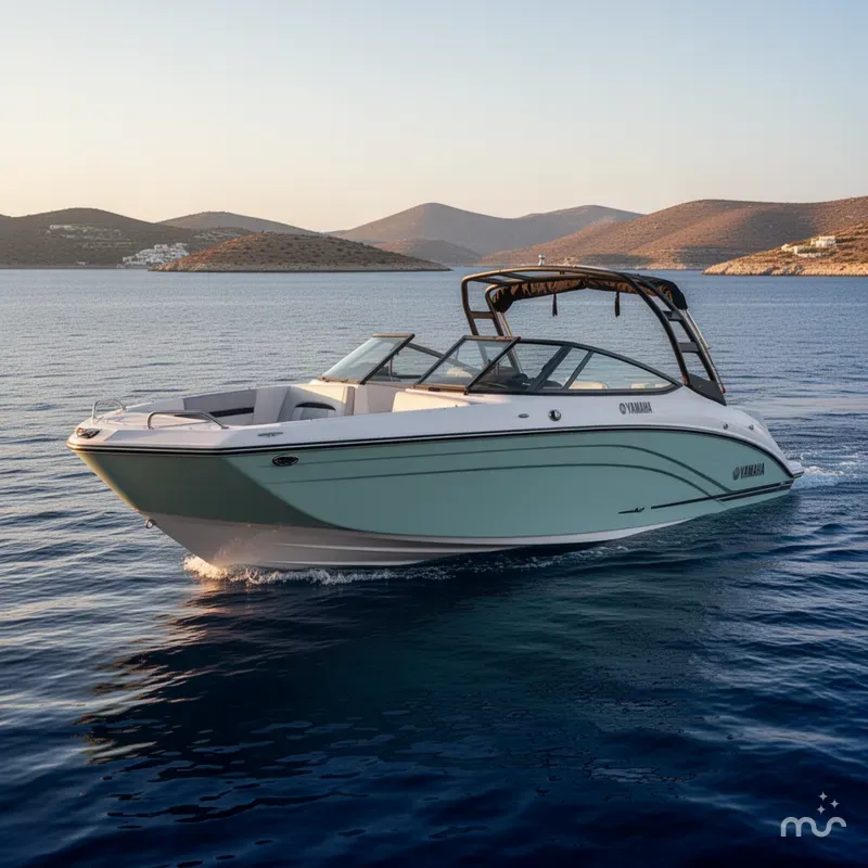 Slide: The Image of Yamaha 222 S w/ Twin 1.8L Yamaha's 2026 - 2