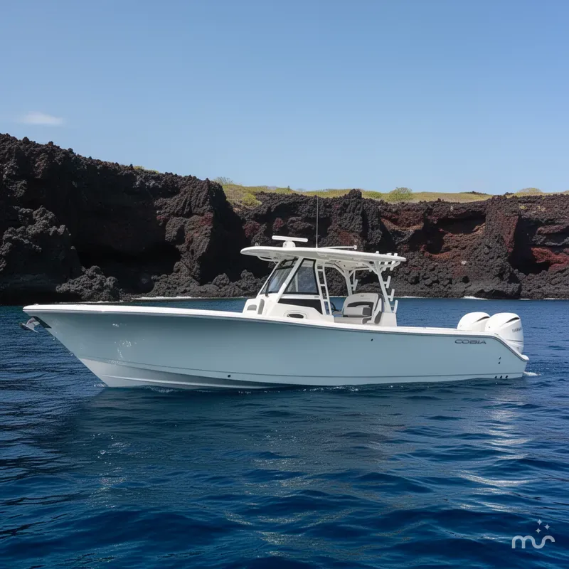 Slide: The Image of Cobia 305 Center Console 2026 - 2