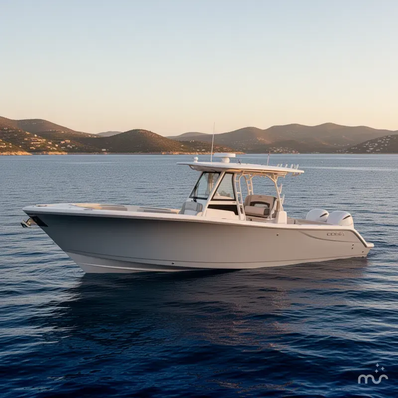 Slide: The Image of Cobia 305 Center Console 2026 - 2