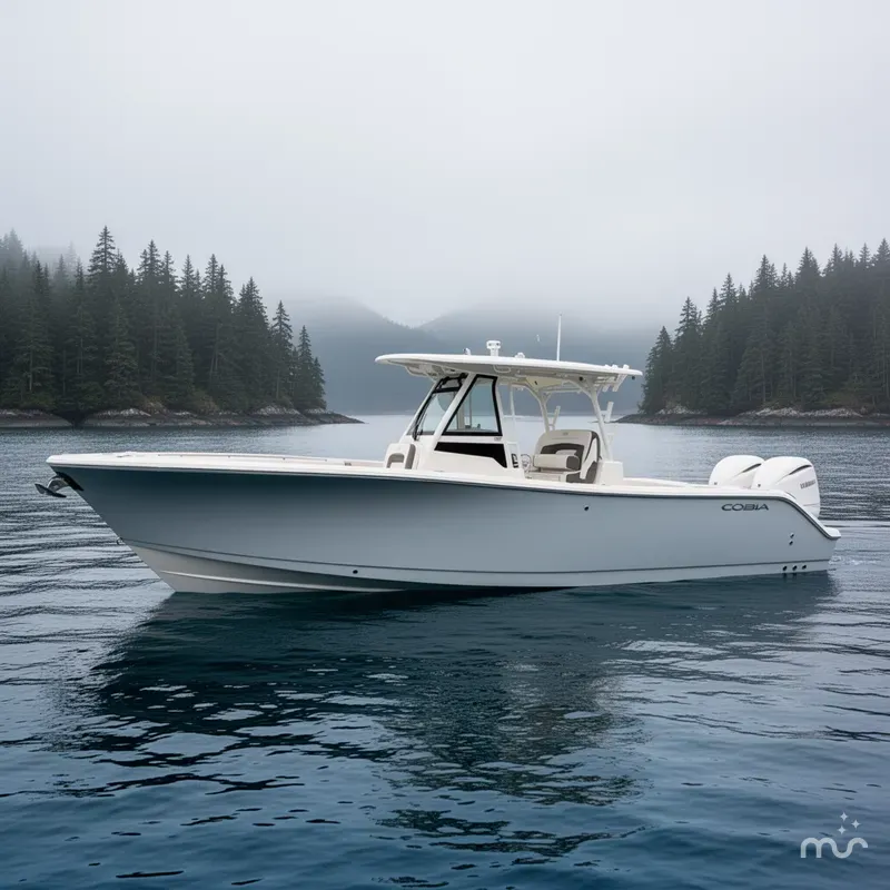Slide: The Image of Cobia 305 Center Console 2026 - 2