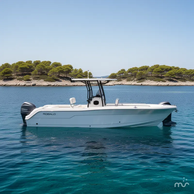Slide: The Image of Robalo R222 Center Console 2026 - 2