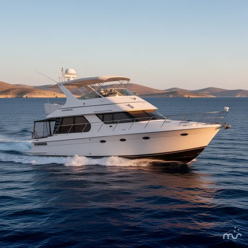 Slide: The Image of Carver Yachts 450 Voyager Pilothouse 2000 - 4