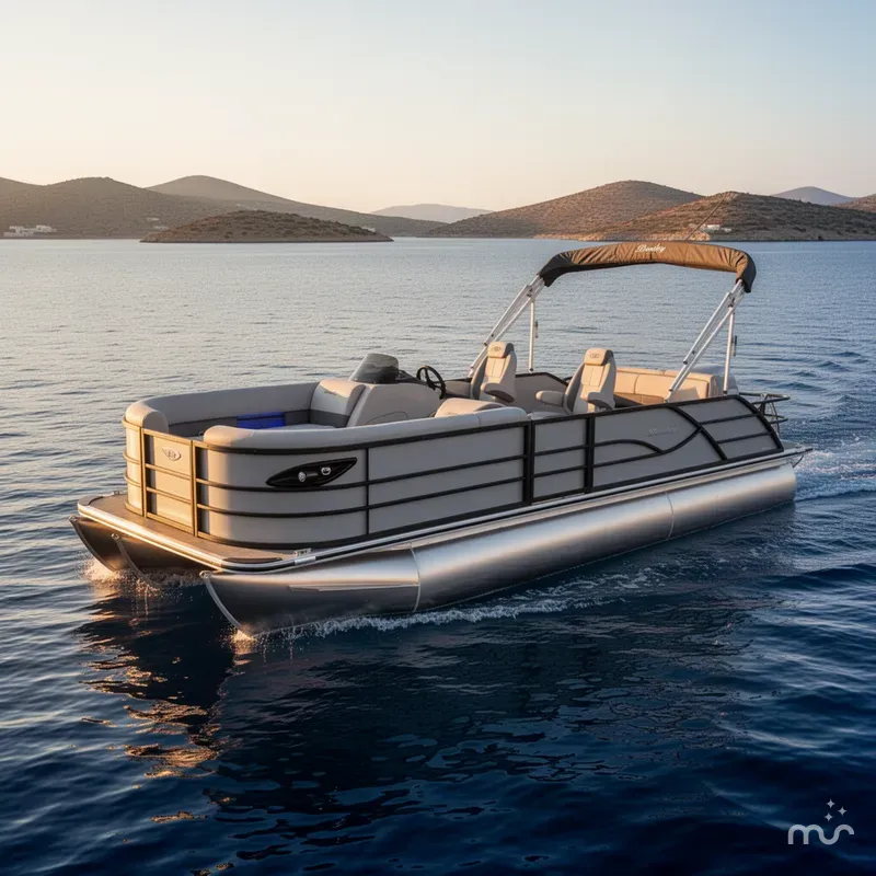Slide: The Image of Bentley Pontoons Legacy 220 Swingback & Honda 4-Stroke EFI 2026 - 1