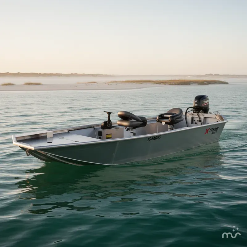 Slide: The Image of Xtreme Boats River Skiff 1542SS Tunnel 2026 - 0