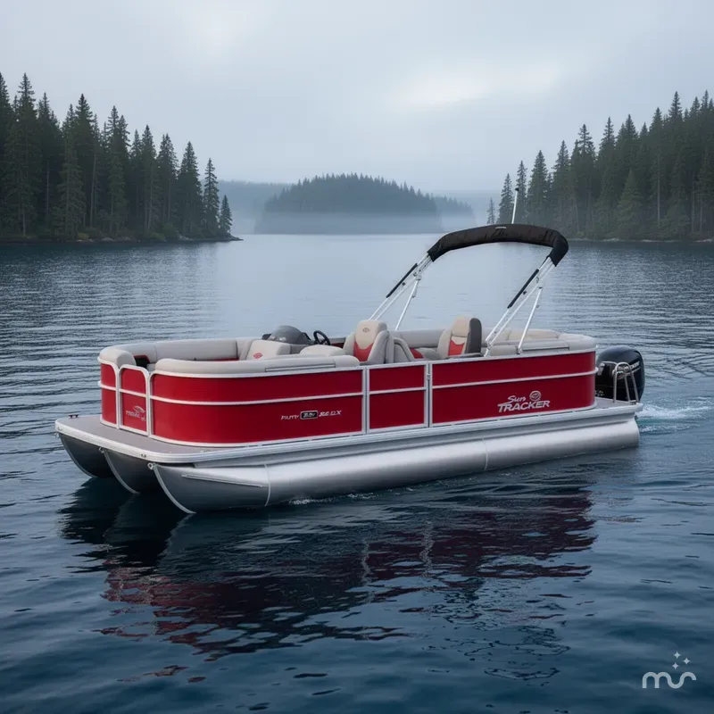 Slide: The Image of Sun Tracker Party Barge 22 DLX 2026 - 2
