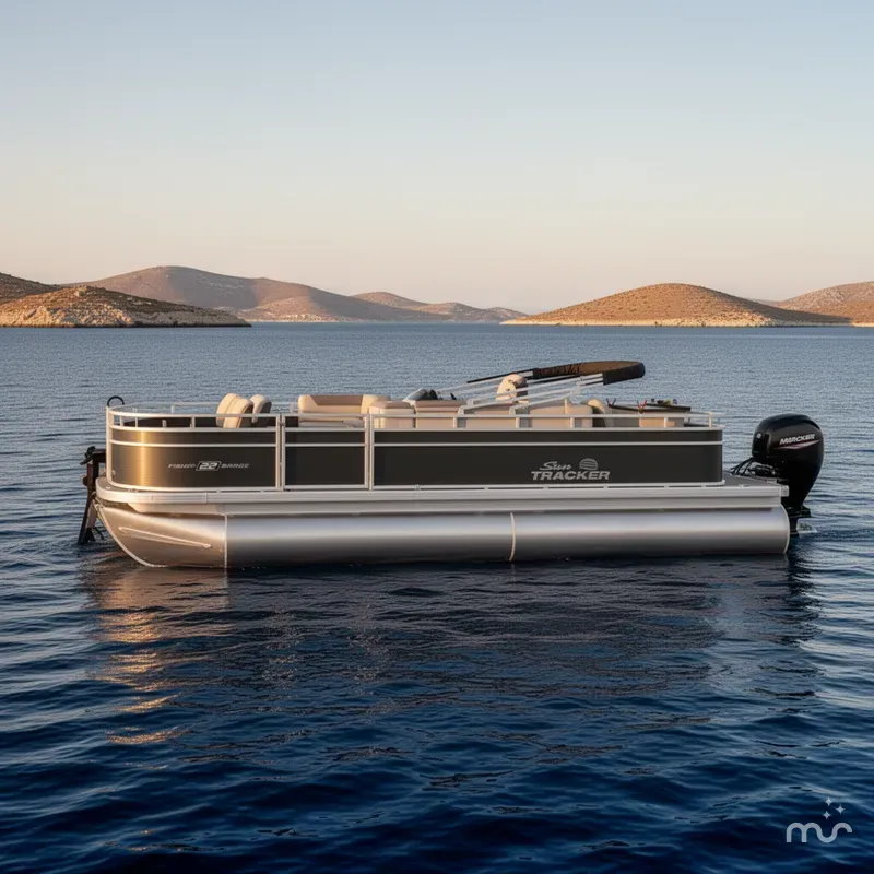 Slide: The Image of Sun Tracker Fishin' Barge 22 DLX 2026 - 2