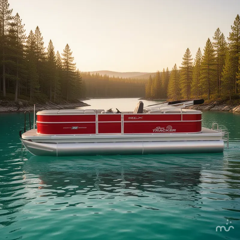 Slide: The Image of Sun Tracker Party Barge 22 DLX 2026 - 2