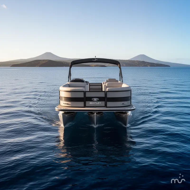 Slide: The Image of Bentley Pontoons 243 Swingback Tri-toon 2026 - 1