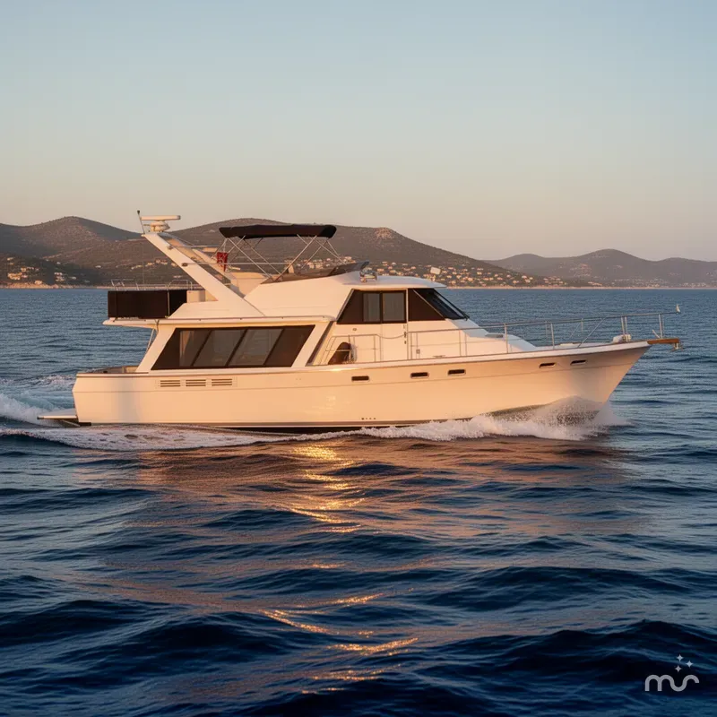 Slide: The Image of Bayliner 4588 Pilothouse 1989 - 4