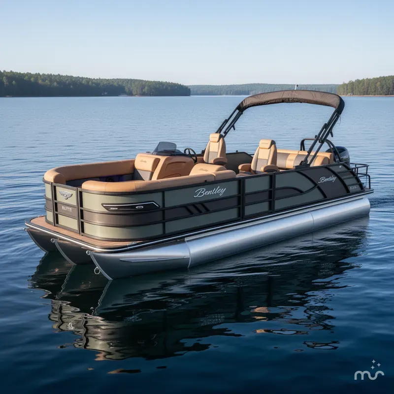 Slide: The Image of Bentley Pontoons Elite 223 Swingback Tritoon 2026 - 0