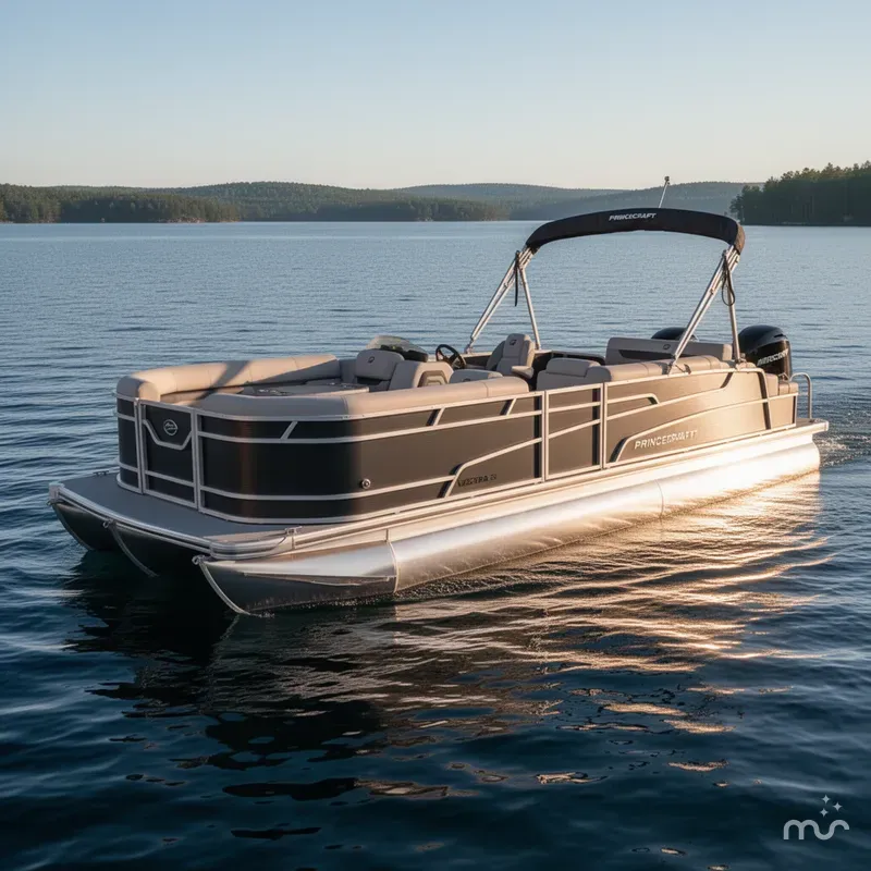 Slide: The Image of Princecraft Vectra 23 RL Tritoon & Mercury 4-Stroke EFI 2026 - 2
