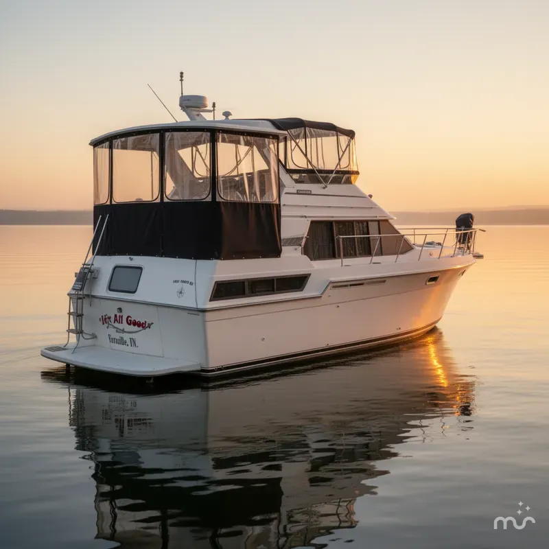 Slide: The Image of Carver Yachts 38 Aft Cabin Motor Yacht 1989 - 0