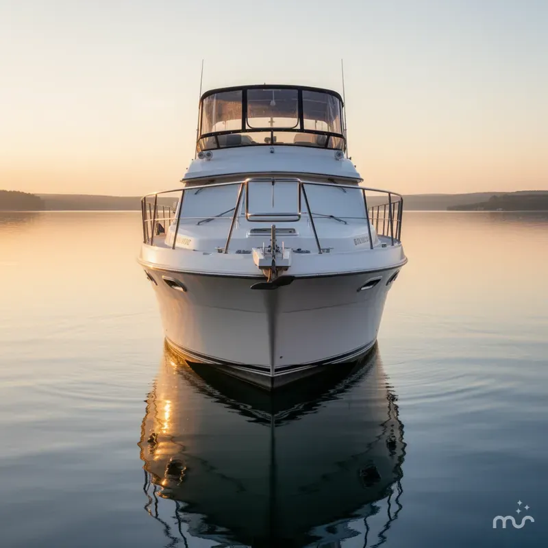 Slide: The Image of Carver Yachts 38 Aft Cabin Motor Yacht 1989 - 2