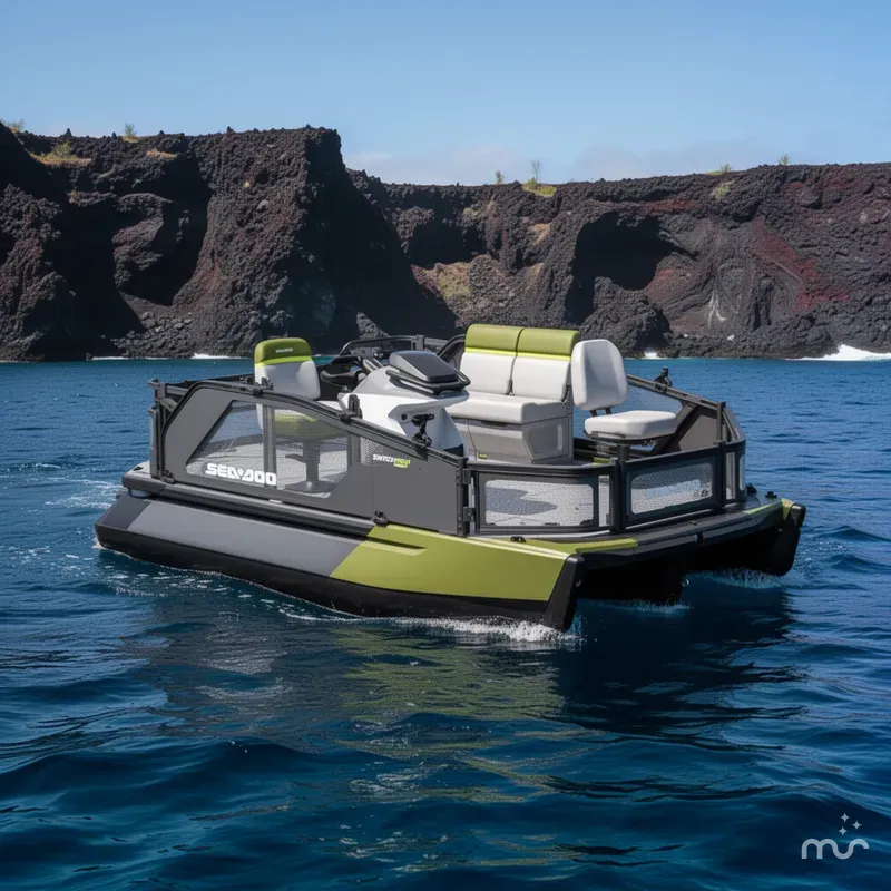 Slide: The Image of Sea-Doo Switch Fish™ Compact - 170 Hp Galvanized 2026 - 2