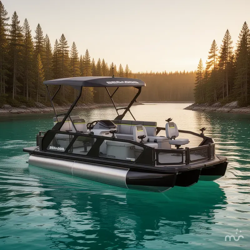 Slide: The Image of Sea-Doo Switch Fish™ 21 - 230 hp Galvanized 2026 - 2