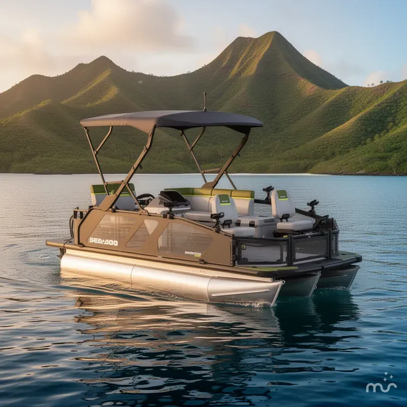 Slide: The Image of Sea-Doo Switch Fish™ 18 - 230 Hp Galvanized 2026 - 2