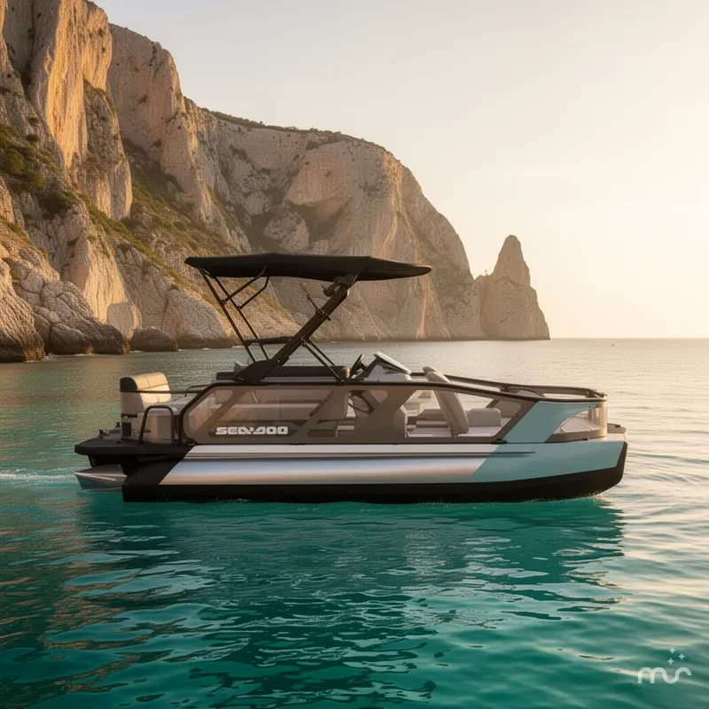 Slide: The Image of Sea-Doo Switch Sport™ 18 - 300 Hp - Tech Galvanized 2026 - 2