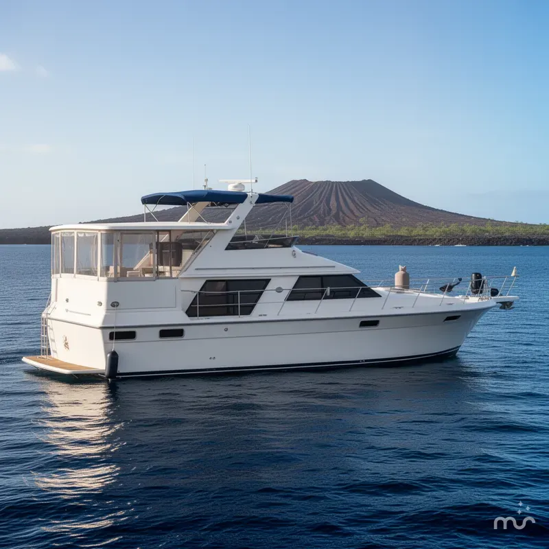 Slide: The Image of Carver Yachts 42 Aft Cabin Motor Yacht 1991 - 2