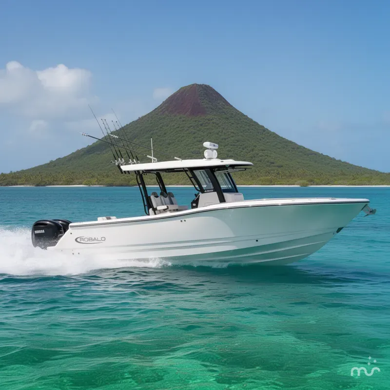 Slide: The Image of Robalo R300 Center Console 2026 - 2
