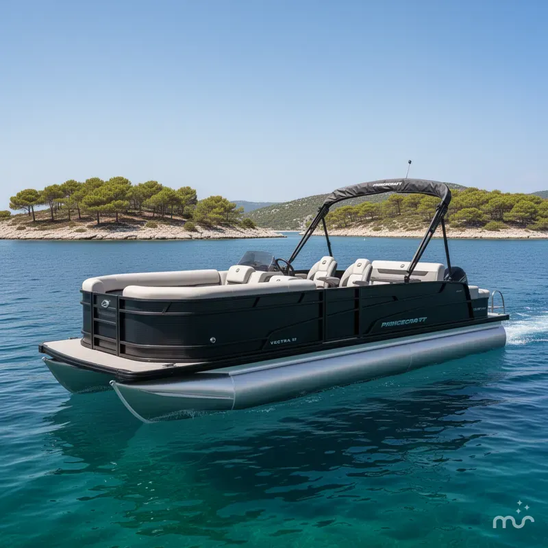 The Image of Princecraft Vectra 115HP 23 RL SS Swingback Pontoon & Mercury 4-Stroke EFI 2026 - 0