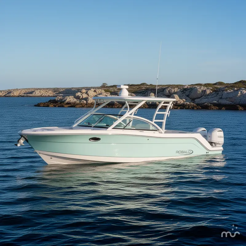 Slide: The Image of Robalo R317 Dual Console 2026 - 2