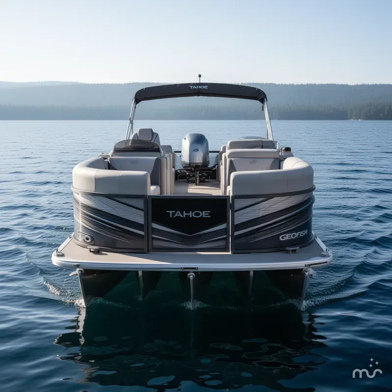 Slide: The Image of Tahoe GEOfish 2385 Rear Fish Tritoon & Honda 4-Stroke EFI 2026 - 1