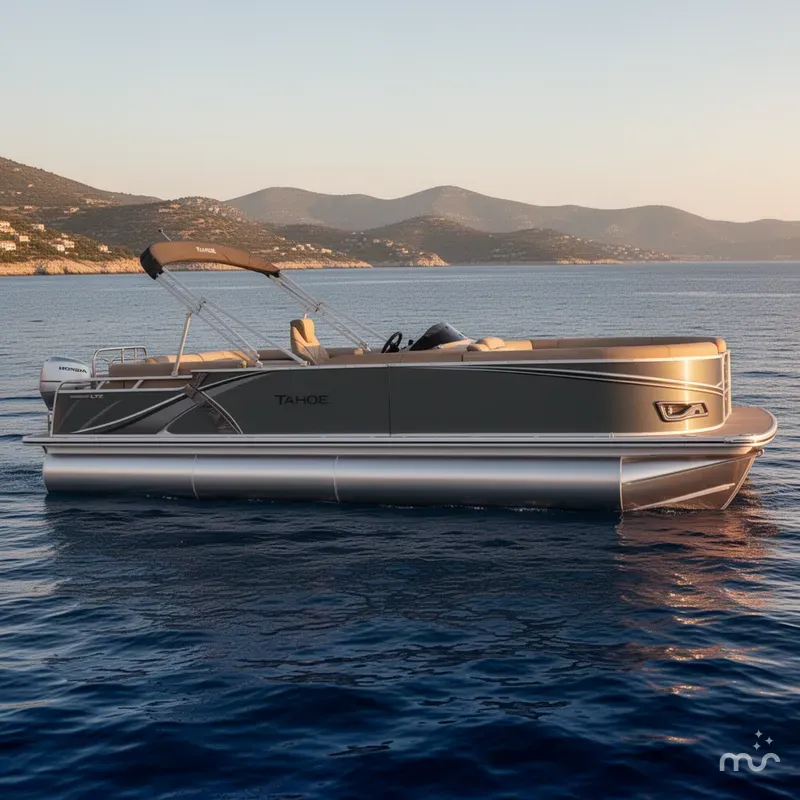 Slide: The Image of Tahoe LTZ 2385 Elite Cruise Tritoon & Honda 4-Stroke EFI 2026 - 2