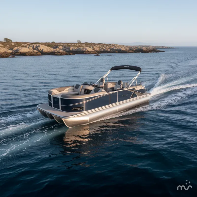 Slide: The Image of Tahoe LTZ 2385 Quad Lounge Tritoon & Honda 4-Stroke EFI 2026 - 1
