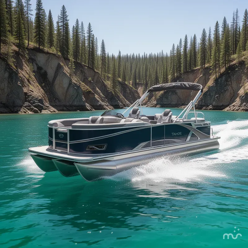 Slide: The Image of Tahoe LTZ 200HP Quad Lounge 2385 Tritoon 2026 - 1